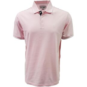 Original Penguin Men's Contrast Tipping Short Sleeve Polo Shirt (Large, Parfait Pink)