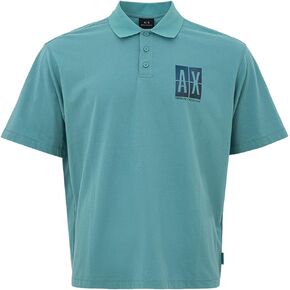 Armani Exchange Men's Loose Fit Colored Box Logo Polo