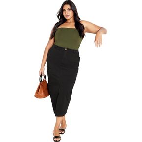 City Chic Plus Size Skirt, Halo Maxi Skirt