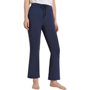 Latuza Women's Petite Flare Lounge Pants Petite Length Bell Bottom Pajama Pants