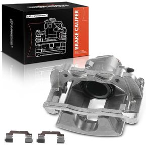 A-Premium Disc Brake Caliper Assembly with Bracket Compatible with Select Mercedes-Benz Models - W204/S204 C250 2012-2015, W204 C300 2009-2012 - Front Left Driver Side