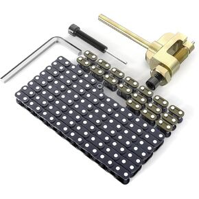 T8F Drive Chain 134 Links, Heavy Duty Drive Chain with 20 T8F Master Links and Chain Breaker for 49cc Mini Motorcycle