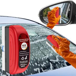 Automotive Oil Film Cleaning Brush, 2024 New Car Glass Oil Film Cleaner, Car Windshield Oil Film Cleaner, Car Oil Film Cleaning Brush, Glass Polishing Degreaser Windshield Cleaning Tool - 1 PCS