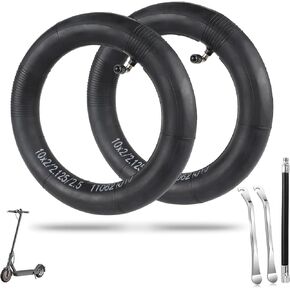 10x2.125 Inner Tubes for Electric Scooter - 10X2 Scooter Tubes Heavy-Duty Thicker for 10x1.95 10x2.0 10x2.125 10x2.5 Electric Scooter Tubes Kid Bikes Tire Tubes (2-Pack)