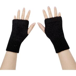 Long Keeper Knit fingerless gloves for women Winter Half Finger Gloves furry gloves wrist warmers Short Fingerless Mitten in Kuwait