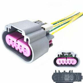 5PIN Mass Air Flow Sensor Connector Harness Plug 10393948 23256991 Replacement for Chevy Silverado 1500 2500HD 3500HD Suburban 1500/2500 Tahoe Avalanche & GMC Sierra 1500/2500HD/3500HD