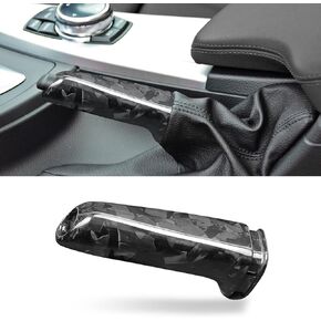 Compatible with Forged Carbon Fiber Car Handbrake Cover Automotive Shift Lever Modified Protection Decoration for BMW 1 2 3 4 5 6 Series F20 F22 F23 F30 F31 E60 E90 E91 X1 X3 Z4