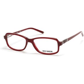 Harley Davidson Eyewear HD0537 Eyeglass Frames - Shiny Bordeaux Frame, 54 mm Lens HD053754069
