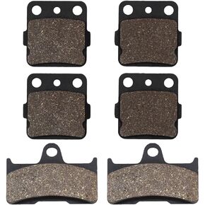 Cyleto Front and Rear Brake Pads for YAMAHA Grizzly 660 YFM660 YFM660FA Hunter 2002 2003 2004 2005 2006 2007 2008