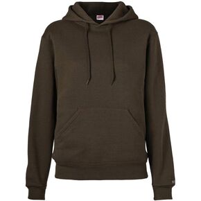 Soffe Adult Classic Hooded Sweatshirt, 50% Cotton / 50% Polyester, Brown