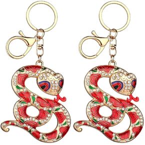 2Pcs Snake Keychains Snake Year Pendants 2025 Chinese New Year Zodiac Gift Spring Festival Blessing Souvenir in Kuwait