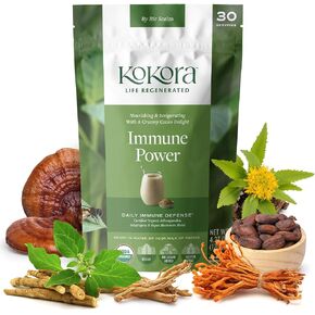 Immune Power - Daily Immune Defense with Organic Ashwagandha, Adaptogens & Super Mushroom Blend Coffee Alternative