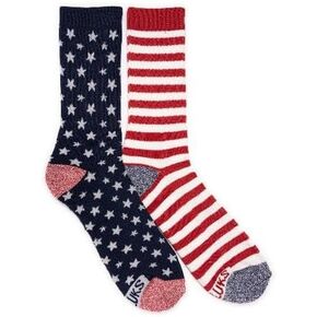 MUK LUKS 2 Pack Unisex Crew Socks