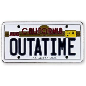 Back to the Future "Outatime" License Plate Enamel Collector Pin