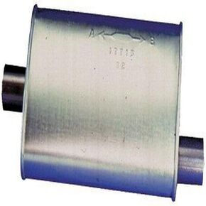 Walker Quiet-Flow SS 22396 Direct Fit Exhaust Muffler 2.25" Inlet (ID) 2.25" Outlet (OD) for Chevrolet Corvette