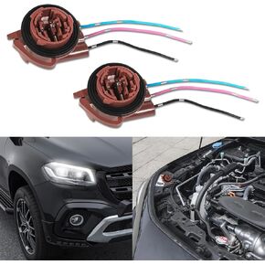 2PCS 3156 3157 Pre-Wired Harness Sockets, Turn Signal Socket, Car LED Bulbs Socket Adapters, Car Accessories Bulb Pigtail Socket Plug Connectors for Turn Signal Bulb DRL Lamp Parking Light