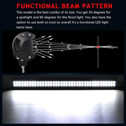 AUXTINGS 36 inch 234W LED Light Bar Off Road Combo Beam 78x3w Work for Trucks SUV ATV 4x4 4wd Driving Headlight,DC 12V 24V in Kuwait
