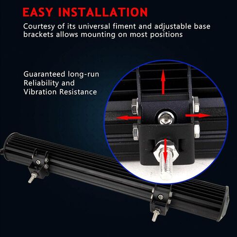 AUXTINGS 36 inch 234W LED Light Bar Off Road Combo Beam 78x3w Work for Trucks SUV ATV 4x4 4wd Driving Headlight,DC 12V 24V in Kuwait