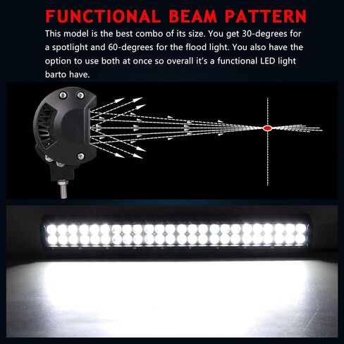 AUXTINGS 36 inch 234W LED Light Bar Off Road Combo Beam 78x3w Work for Trucks SUV ATV 4x4 4wd Driving Headlight,DC 12V 24V in Kuwait