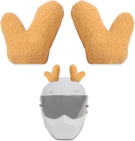1 Pair Christmas Antlers Helmet Decoration Plush Deer Horns Helmet Accessory Bike Motorcycle Helmet Decor in Saudi Arabia