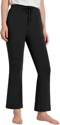 Latuza Women's Petite Flare Lounge Pants Petite Length Bell Bottom Pajama Pants in Saudi Arabia