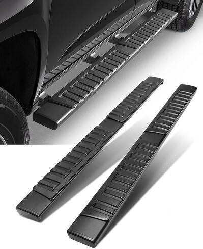 OCPTY Running Boards, Steps Nerf Bars Compatible for Chevrolet Colorado/for GMC Canyon Crew Cab 2015-2023, 6 Inches Aluminum Black Side Steps Nerf Bars in Saudi Arabia
