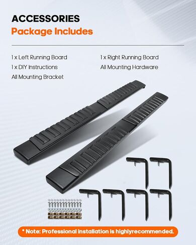 OCPTY Running Boards, Steps Nerf Bars Compatible for Chevrolet Colorado/for GMC Canyon Crew Cab 2015-2023, 6 Inches Aluminum Black Side Steps Nerf Bars in Saudi Arabia
