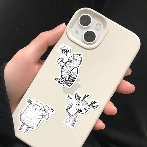 50 قطعة من ملصقات الغراب القوطي - ملصقات طيور سوداء داكنة مقاومة للماء من الفينيل لسجلات القصاصات وأجهزة الكمبيوتر المحمولة وزجاجات المياه وحافظات الهاتف وديكورات الهالوين in Kuwait