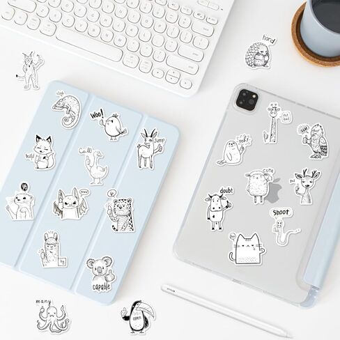 50 قطعة من ملصقات الغراب القوطي - ملصقات طيور سوداء داكنة مقاومة للماء من الفينيل لسجلات القصاصات وأجهزة الكمبيوتر المحمولة وزجاجات المياه وحافظات الهاتف وديكورات الهالوين in Kuwait