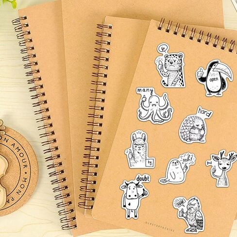 50 قطعة من ملصقات الغراب القوطي - ملصقات طيور سوداء داكنة مقاومة للماء من الفينيل لسجلات القصاصات وأجهزة الكمبيوتر المحمولة وزجاجات المياه وحافظات الهاتف وديكورات الهالوين in Kuwait