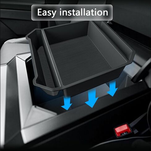 Premium Cybertruck Center Console Organizer Set Glove Pallet Organizer Storage,Charging Pad & Dual Cup Holder Perfect Fit for 2024 Cybertruck Accessories(3 Packs) in Saudi Arabia