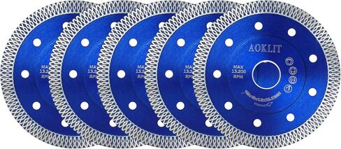 4.5 inch Super Thin Diamond tile blade, 10 Pcs tile cutting blade, Diamond blade for Angle Grinder Cutting Porcelain Tile Granite Marbles (Blue) in Saudi Arabia