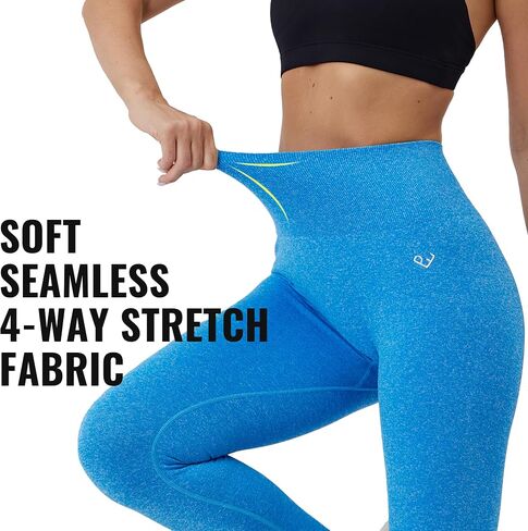 Women's Tummy Control Seamless Leggings, High Waisted Workout Leggings for Women, No Front Seam Yoga Pants in Saudi Arabia