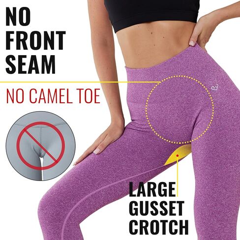 Women's Tummy Control Seamless Leggings, High Waisted Workout Leggings for Women, No Front Seam Yoga Pants in Saudi Arabia