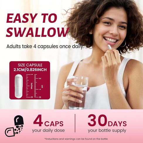 مكمل Myo-Inositol وD-Chiro Inositol المتميز (40:1) 2,050 مجم لكل جرعة، 120 كبسولة نباتية - التوازن الهرموني ودعم وظيفة المبيض الصحي للنساء in Kuwait