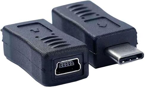 محول USB C إلى Micro USB، 2 حزمة محول USB من النوع C أنثى إلى Micro USB ذكر مناسب للهاتف والكمبيوتر اللوحي (TypeC أنثى/ذكر صغير) in Saudi Arabia