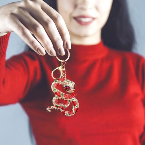 2Pcs Snake Keychains Snake Year Pendants 2025 Chinese New Year Zodiac Gift Spring Festival Blessing Souvenir in Kuwait