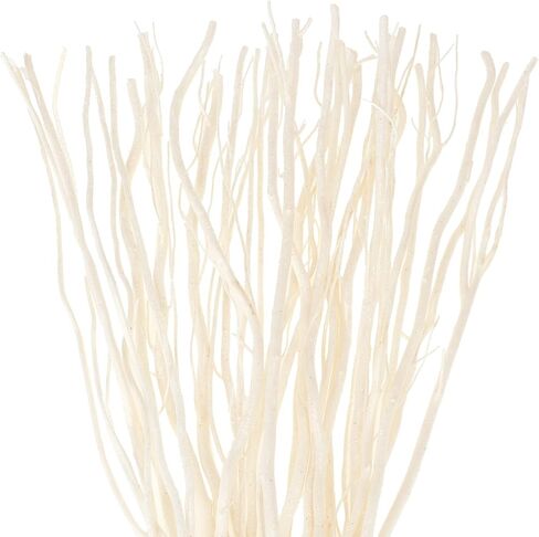 Xinnun 50 Pcs Curly Willow Branches Decorative Dried Willow Vase Filler Tree Branches for Decoration Artificial Twigs Decorative Sticks for DIY Crafts Christmas Home Decor(Black,15.75 Inch) in Saudi Arabia