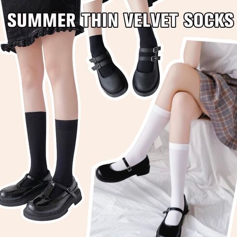 Women's calf socks, Velvet fabric, comfortable and breathable, wear-resistant and durable, soft and skin-friendly in Saudi Arabia