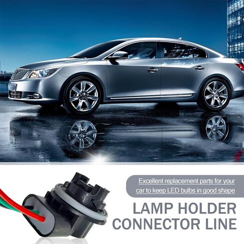 مجموعة أسلاك لمبات السيارة مكونة من قطعتين، مقبس ضوء خلفي لفرامل السيارة مقاس 5.71 بوصة، رأس ضوء إشارة متعدد الأسلاك 12 فولت، مناسب لمعظم السيارات (متعدد الألوان) in Kuwait