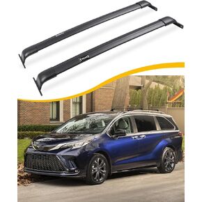 220lbs Roof Rack Cross Bars Fit for Toyota Sienna 2021-2025 Crossbars Luggage Baggage Carrier Rooftop Cargo Bar