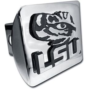 LSU Tiger Eye on Chrome Metal Hitch Cover