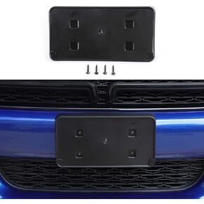 Jimen for Charger License Plate Holder, Front License Plate Frame Mount Bracket Compatible with Dodge Charger 2015-2023