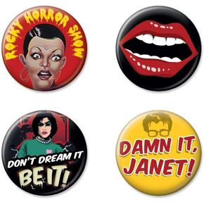 Ata-Boy Rocky Horror Show Set of Four 1.25 Inch Collectible Buttons