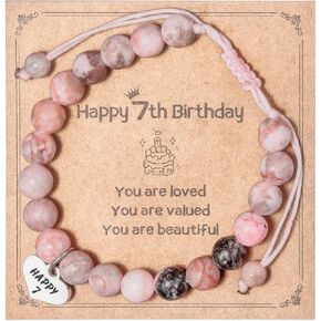 Birthday Gifts for 7 Year Old Bracelet Yo 7yr Y Old Bday Best Valentine Present for 7 Year Old Bracelets