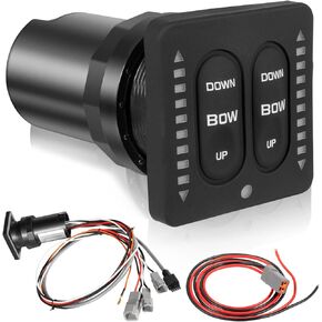 15170-001 مجموعة مفاتيح تبديل لوحة اللمس بمؤشر LED متكامل مع قطع غيار ضفيرة مناسبة لأنظمة المحرك الفردي Lenco Marine in Kuwait