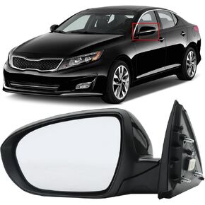 Door Mirror Fit for 2011-2013 Kia Optima, Power Glass Door View Mirror with Heating Function,With Turn Signal Left/Driver Side（6Pins）