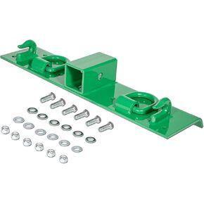 خطافات إمساك الجرارات 4.96 بوصة عرض × 21.93 بوصة طول تناسب John Deere 4100 4010 4110 4115 2320 2520 2720 1025r 2025r 2032r 2038r 3032e، مثبتة بخطافات إمساك دلو الجرار المدمجة، حلقات D وجهاز استقبال 2 بوصة