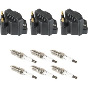 4PCS UF350 Ignition Coils Pack & LFR5AGP Iridium Spark Plugs Compatible with Nissan Altima Sentra 2002-2006, X-Trail 2005-2006 L4 2.5L Replace#22448-8H315 22448-8H310 C1398