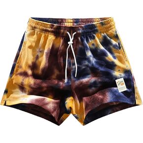 DIOTSR Mens Tie Dye Graphic Shorts Athletic Running Basketball Shorts Casual Designer Shorts Cool Streetwear